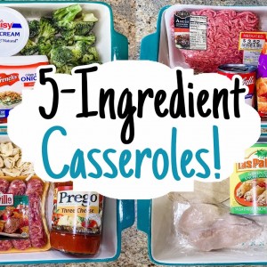The EASIEST 5 Ingredient Casserole Dinners | 5 Quick & CHEAP Recipe Ideas | Julia Pacheco
