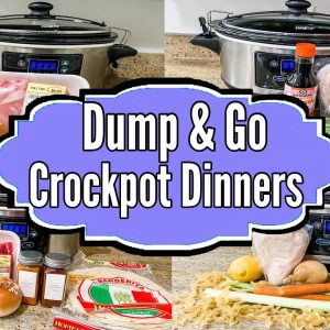 6 DUMP & GO CROCKPOT DINNERS | The EASIEST Tasty Slow Cooker Recipes | Julia Pacheco