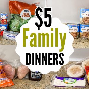 $5 DINNERS | FIVE Tasty & Easy CHEAP MEALS | What's For Dinner? | Julia Pacheco