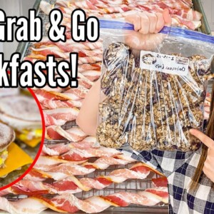5 GRAB N' GO Breakfast Meal Prep Ideas | BEST Quick & EASY Breakfast Recipes! | Julia Pacheco