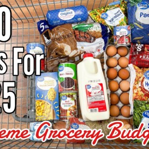 70 Meals For $25 | Quick & EASY Cheap Meal Ideas | Emergency Grocery Budget Shopping | Julia Pacheco