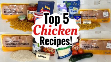 5 EASY CHICKEN RECIPES | TASTY CHICKEN DINNER IDEAS | SIMPLE & QUICK MEALS MADE EASY | JULIA PACHECO