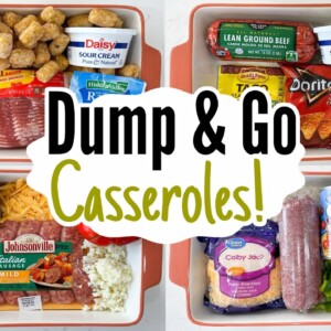 DUMP & GO CASSEROLES | 5 Quick & EASY Casserole Dinner Recipes! | Tasty Cheap Meals | Julia Pacheco